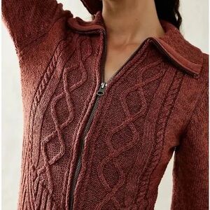 Free People NWT Mont Blanc Red Jasper Sweater Dress size Xsmall